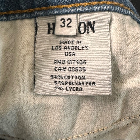 Hudson Jeans Jude Slouch Skinny Crop Distressed Size 32 - Picture 11 of 13